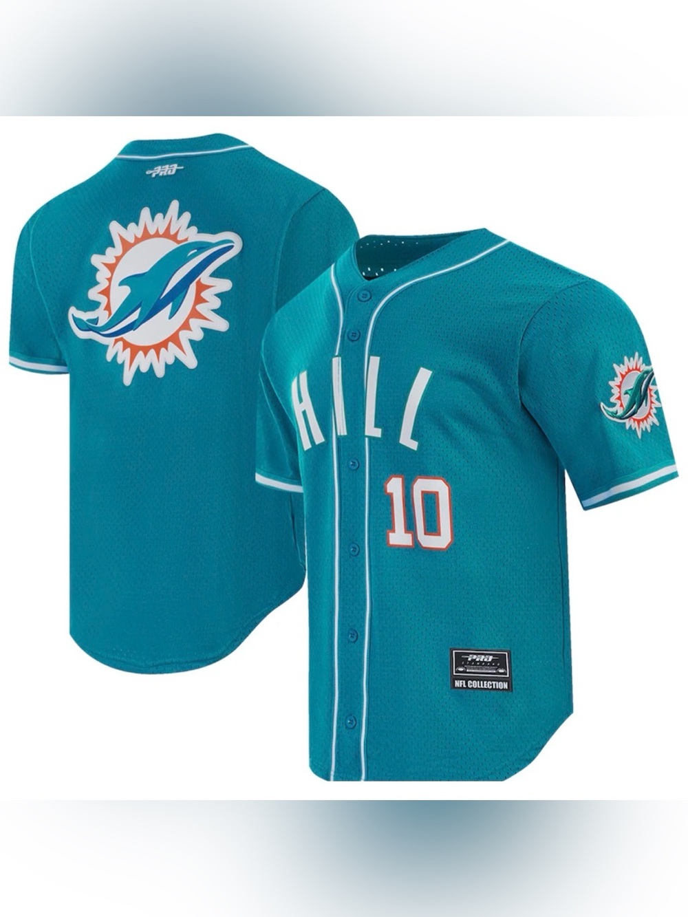 Miami Dolphins Tyreek Hill Pro Standard Baseball Jersey Men Size M-3Xl NFL New